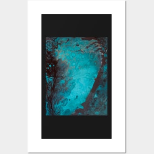 Peaceful Forest fluid painting Posters and Art